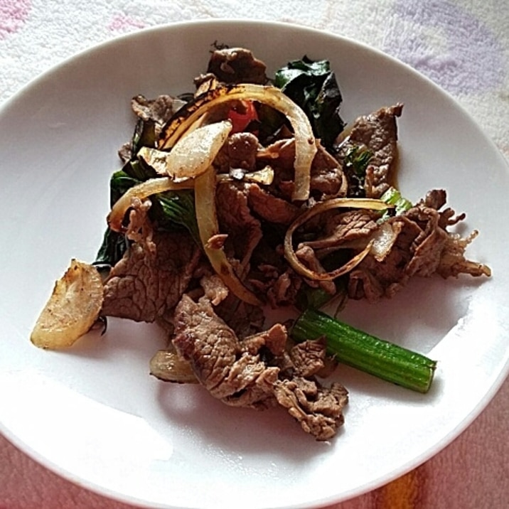 牛細切れとホウレンソウのだしまろ酢炒め レシピ 作り方 By 結后 楽天レシピ